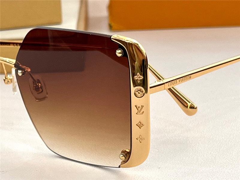 Louis Vuitton Z1994U LV Moon Metal Square Sunglasses Women's Sunglasses ✨ - buyonlinebehappy