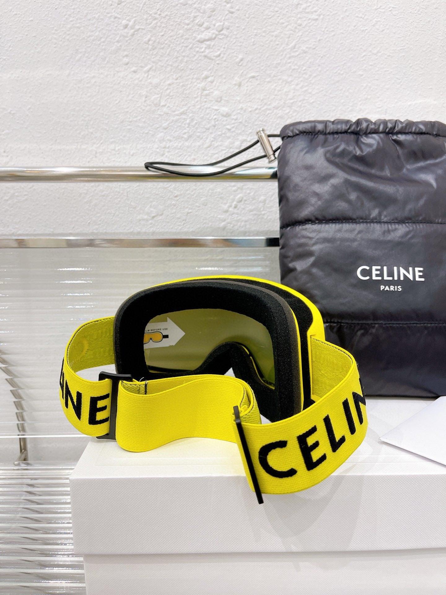 1 2024 CELINE EYEWEAR Studded Ski Goggles Sunglasses ✨ - buyonlinebehappy