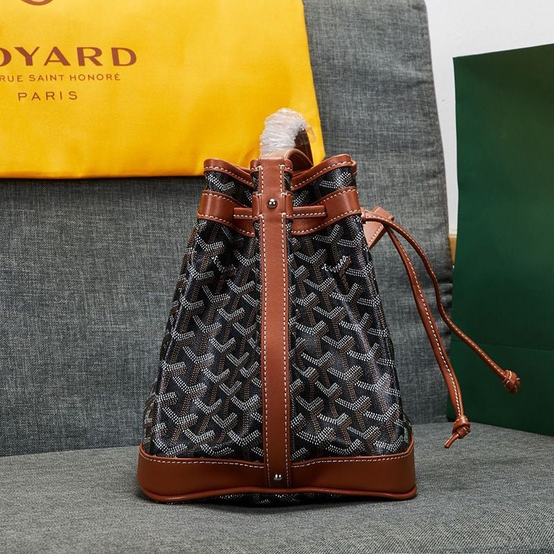 Goyard Petit Flot Bucket Bag In Goyardine Canvas Shoulder Bag ✨ - buyonlinebehappy