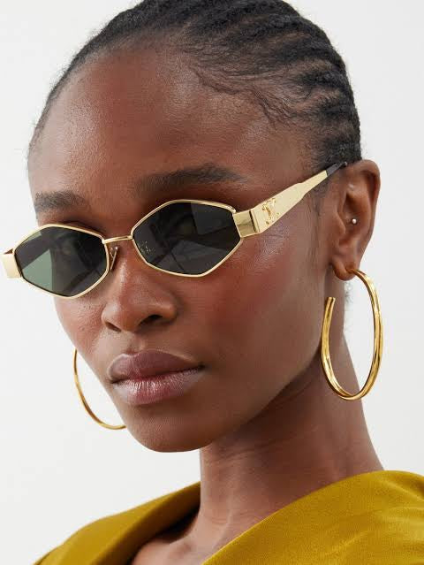 -  CELINE Triomphe hexagon-frame gold-tone and tortoiseshell acetate sunglasses ✨ - buyonlinebehappy