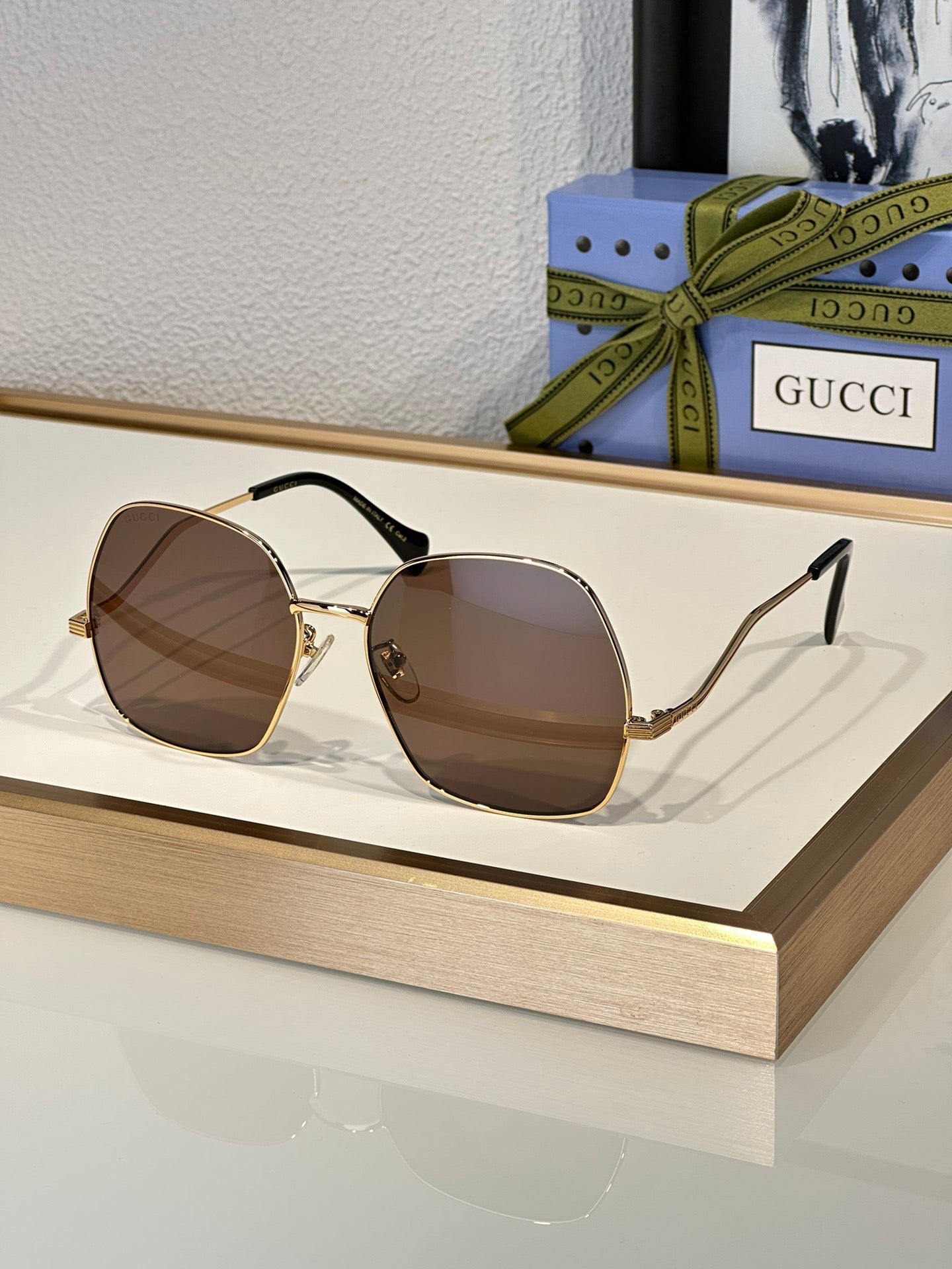 Gucci Over Size GG 0972S 2024 Women's Sunglasses ✨ - buyonlinebehappy