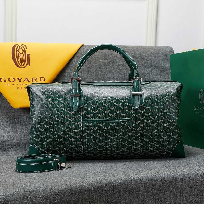 -   Goyard Boston 50 Bag In Goyardine Canvas Travel Bag Luggage ✨ - buyonlinebehappy