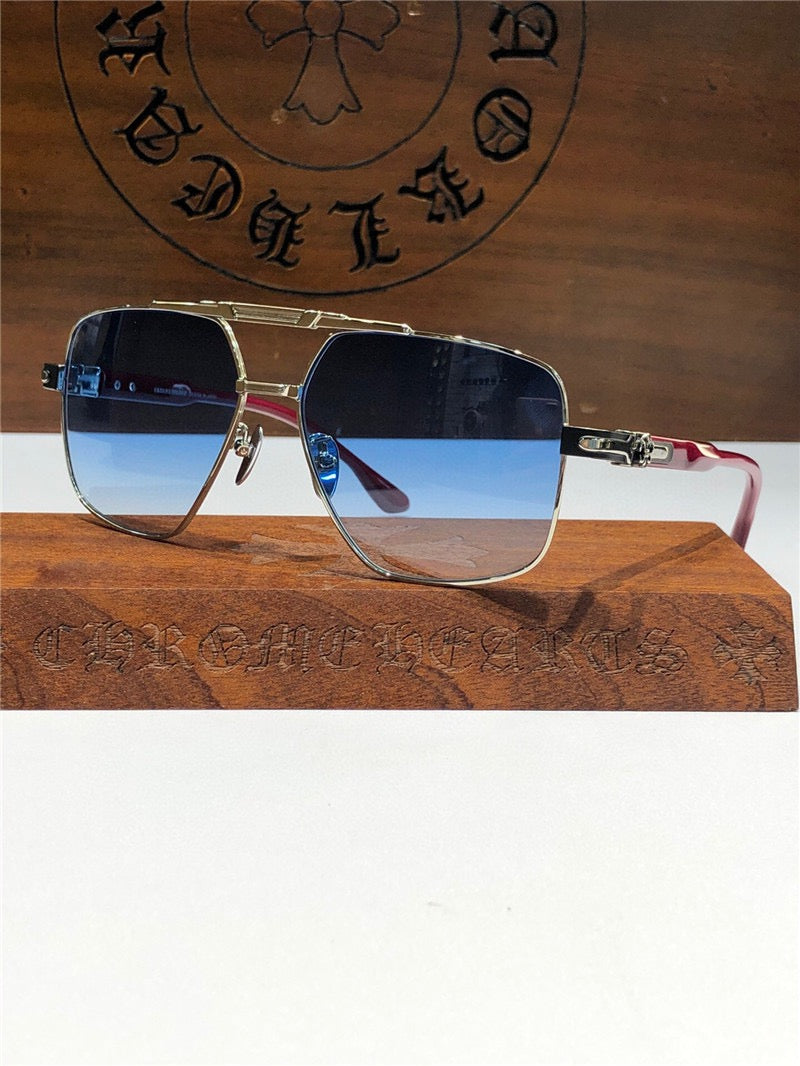 Chrome Hearts 8240 square-frame tinted sunglasses - buyonlinebehappy