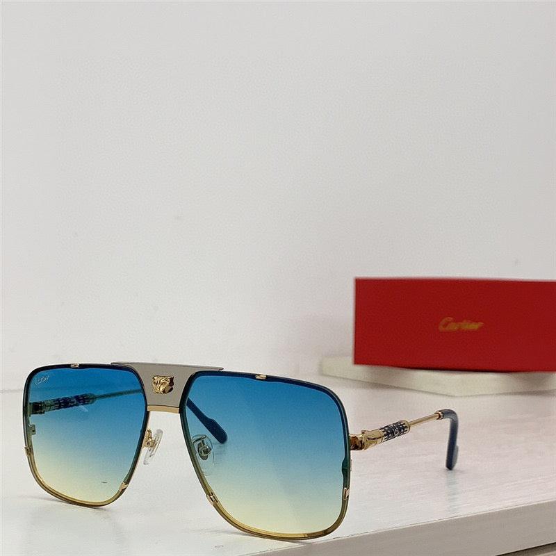 🐆 Cartier Panthère de Cartier aviator Sunglasses 60mm - buyonlinebehappy