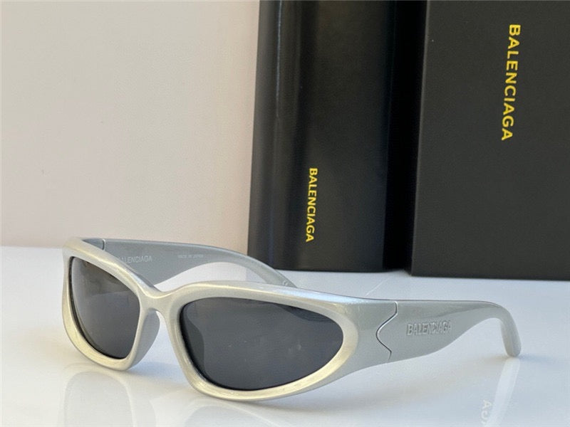 BALENCIAGA 0157S Swift oval-frame Sunglasses 🖤 - buyonlinebehappy