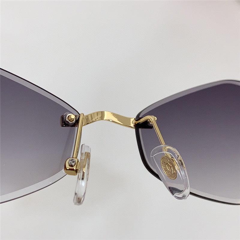 1 2024 NEW Cartier Eyewear Tiger Head-plaque geometric-frame sunglasses Panthere CT0433S 001 🐆 - buyonlinebehappy