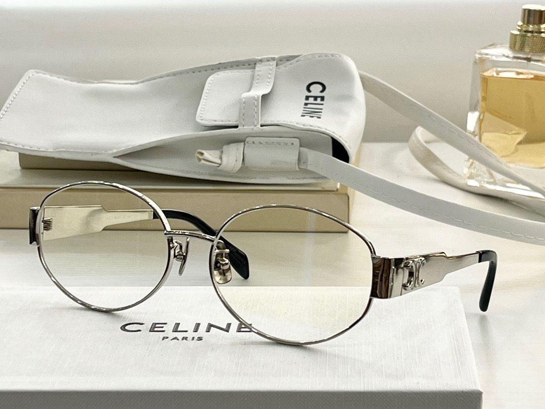 CELINE ovals Triomphe Metal 01 CL40235U 30N Sunglasses ✨ - buyonlinebehappy