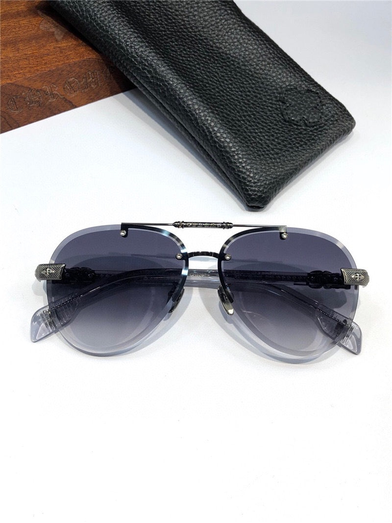 Chrome Hearts 8267 Metal frame Luxury Pilot Sunglasses🔱 - buyonlinebehappy