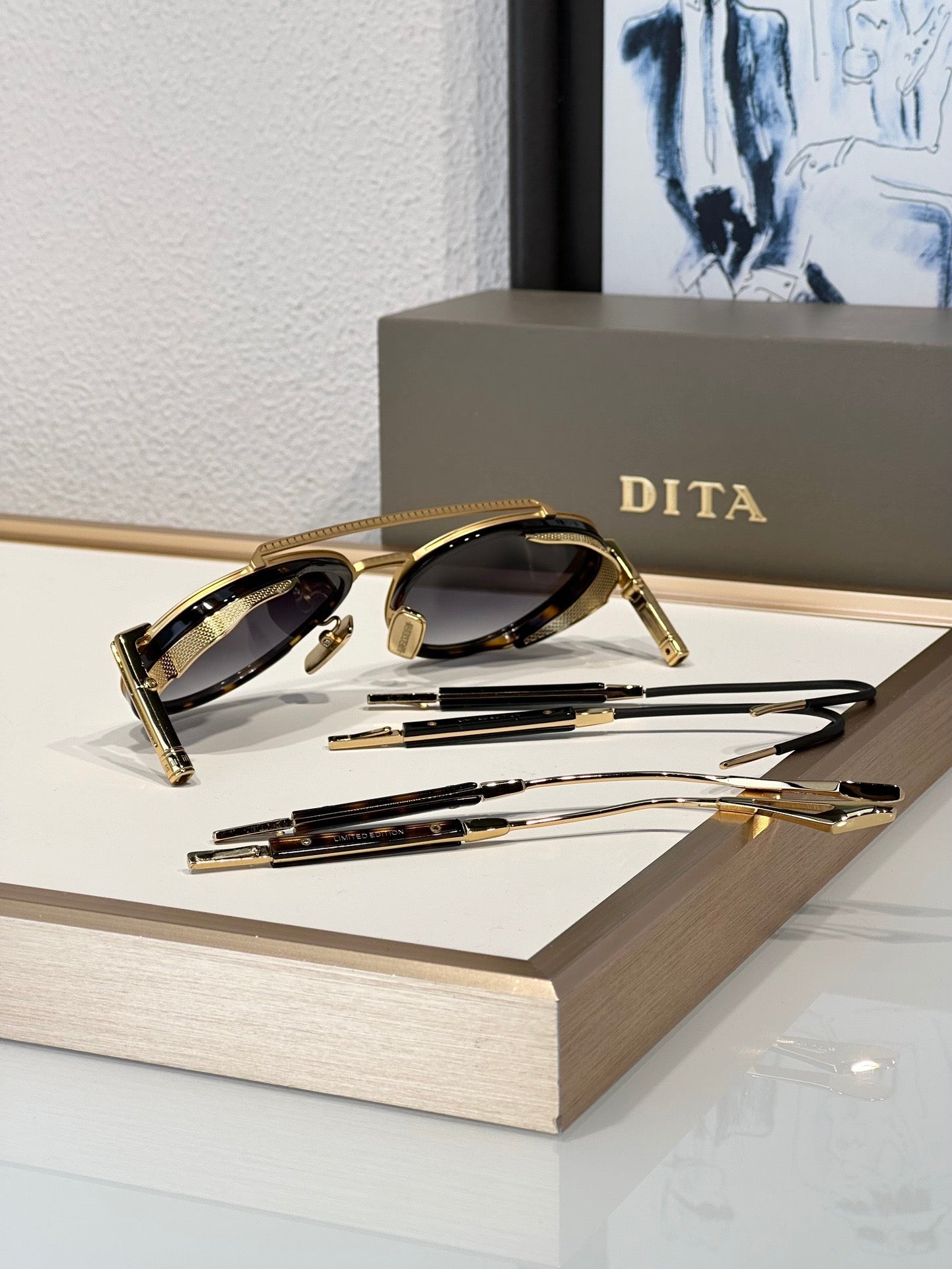 Dita Eyewear  Dita Epiluxury EPLX.4 DES 004 01 Interchangeable Sides Limited Edition Polarised Sunglasses 🔱 - buyonlinebehappy