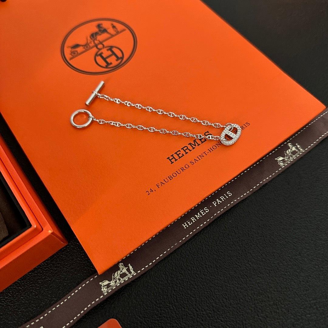 Hermes d'Ancre Chain Bracelet Women's Jewelry✨ - buyonlinebehappy