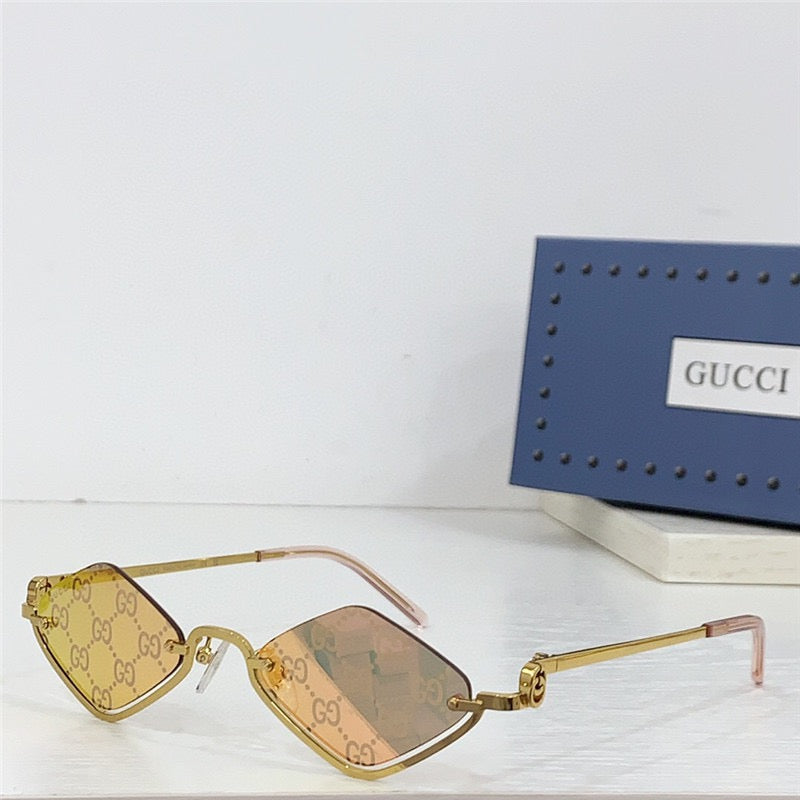 Gucci Geometric Frame GG1604S-004 Women's Sunglasses ✨ - buyonlinebehappy