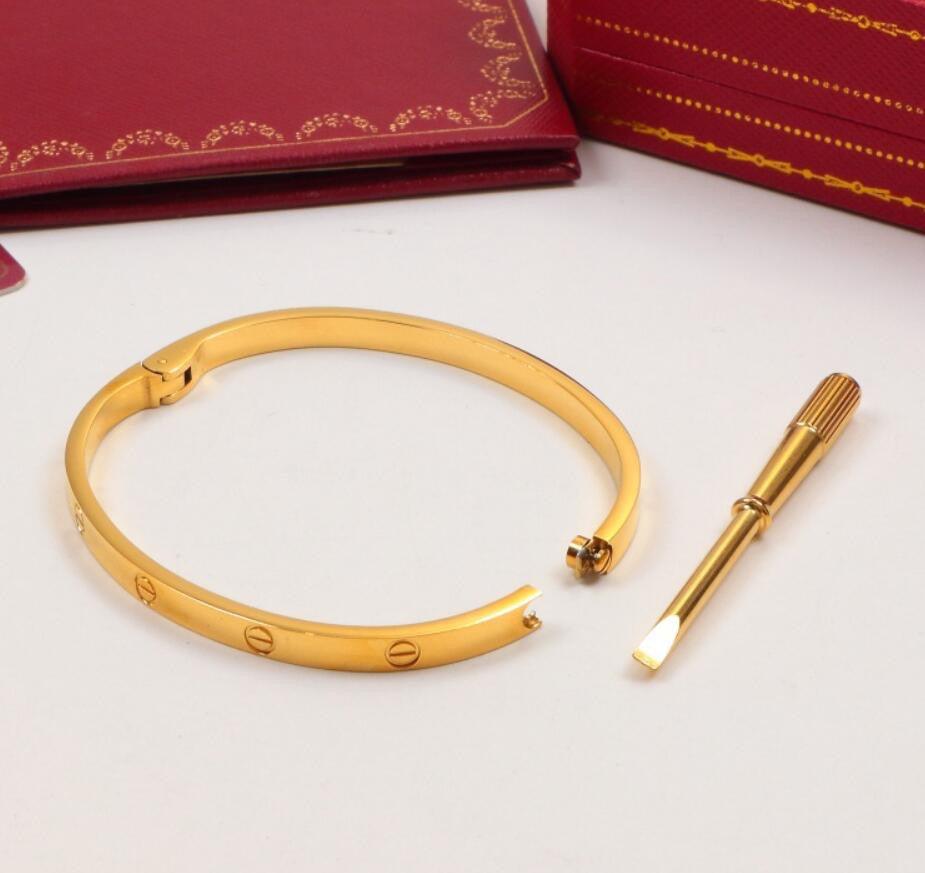 Cartier 18K Gold Plated Jewelry LOVE Bracelet yellow rose silver ✨ - buyonlinebehappy