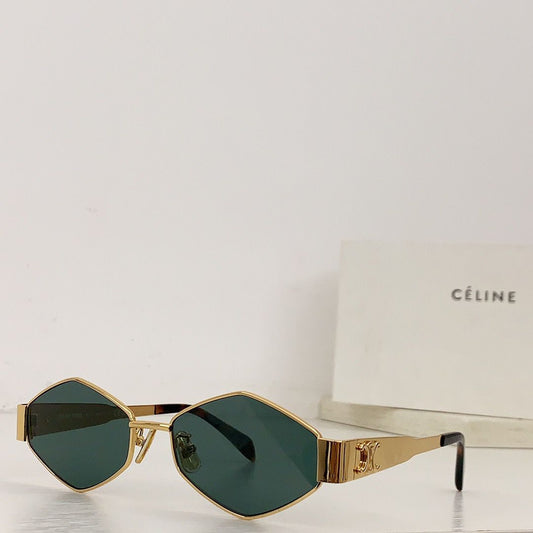 -  CELINE Triomphe hexagon-frame gold-tone and tortoiseshell acetate sunglasses ✨ - buyonlinebehappy