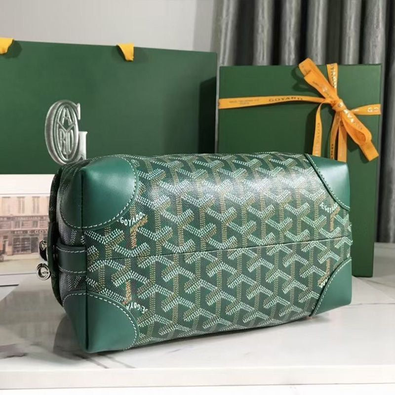 Goyard Bowling 25 Toiletry Bag In Goyardine Canvas✨ - buyonlinebehappy