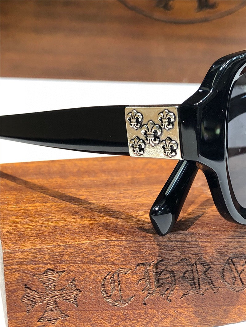 Chrome Hearts TV PARTY matty boy square-frame tinted sunglasses🔱 - buyonlinebehappy