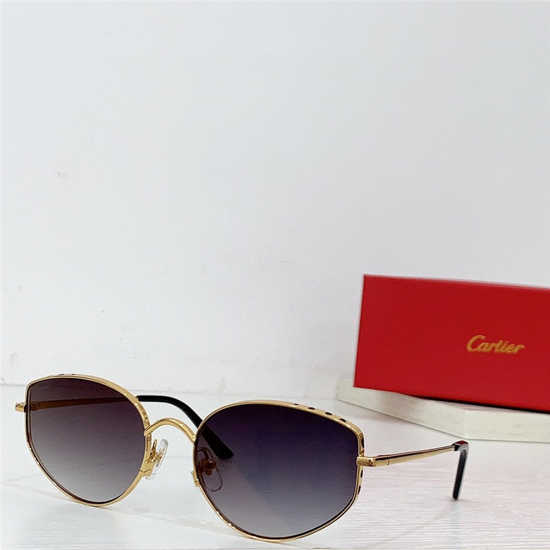 NEW Cartier metal frame sunglasses Panthere Women's s  0300S | 001 🐆 - buyonlinebehappy