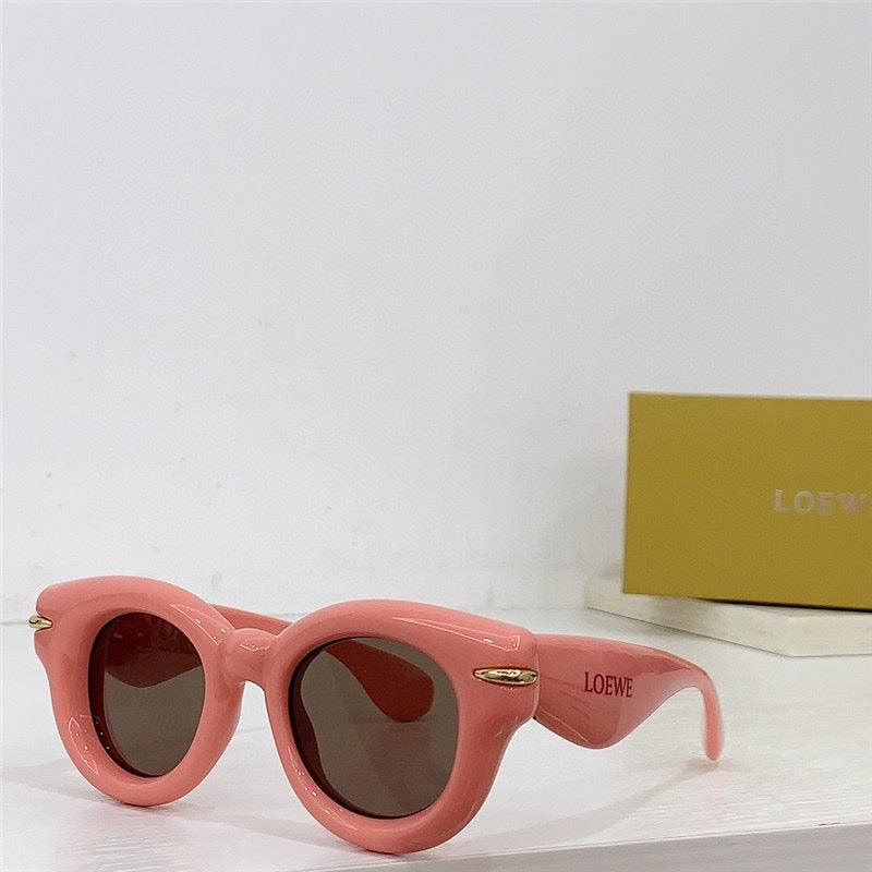 LOEWE Butterfly Inflated Round-Frame Acetate Sunglasses ✨ - buyonlinebehappy