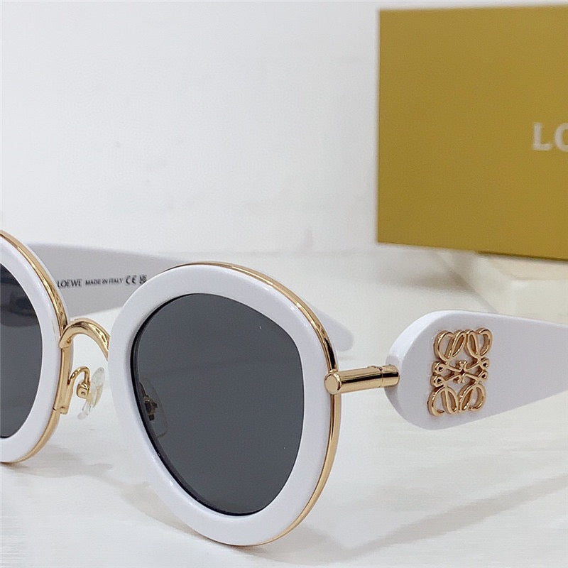 New Season 2024 LOEWE Oval frame sunglasses in acetate and metal✨ - buyonlinebehappy