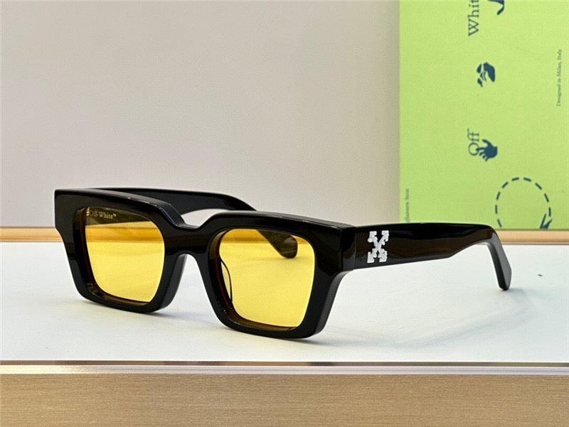 OFF-WHITE Virgil Square Sunglasses Black/Yellow (OERI126S24PLA0011018-FR)