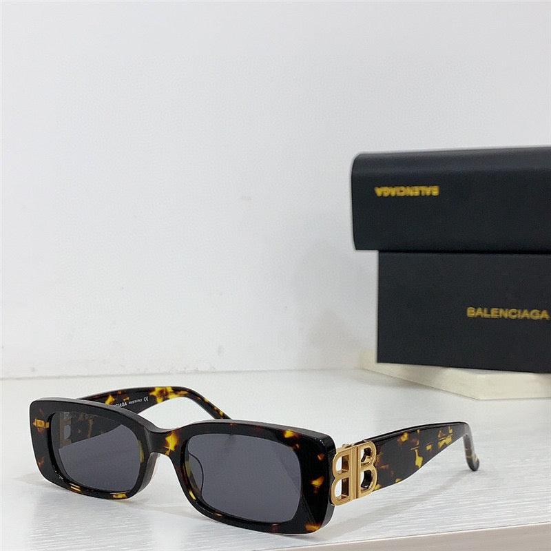 Balenciaga Eyewear Dynasty rectangle-frame sunglasses Unisex🖤 - buyonlinebehappy