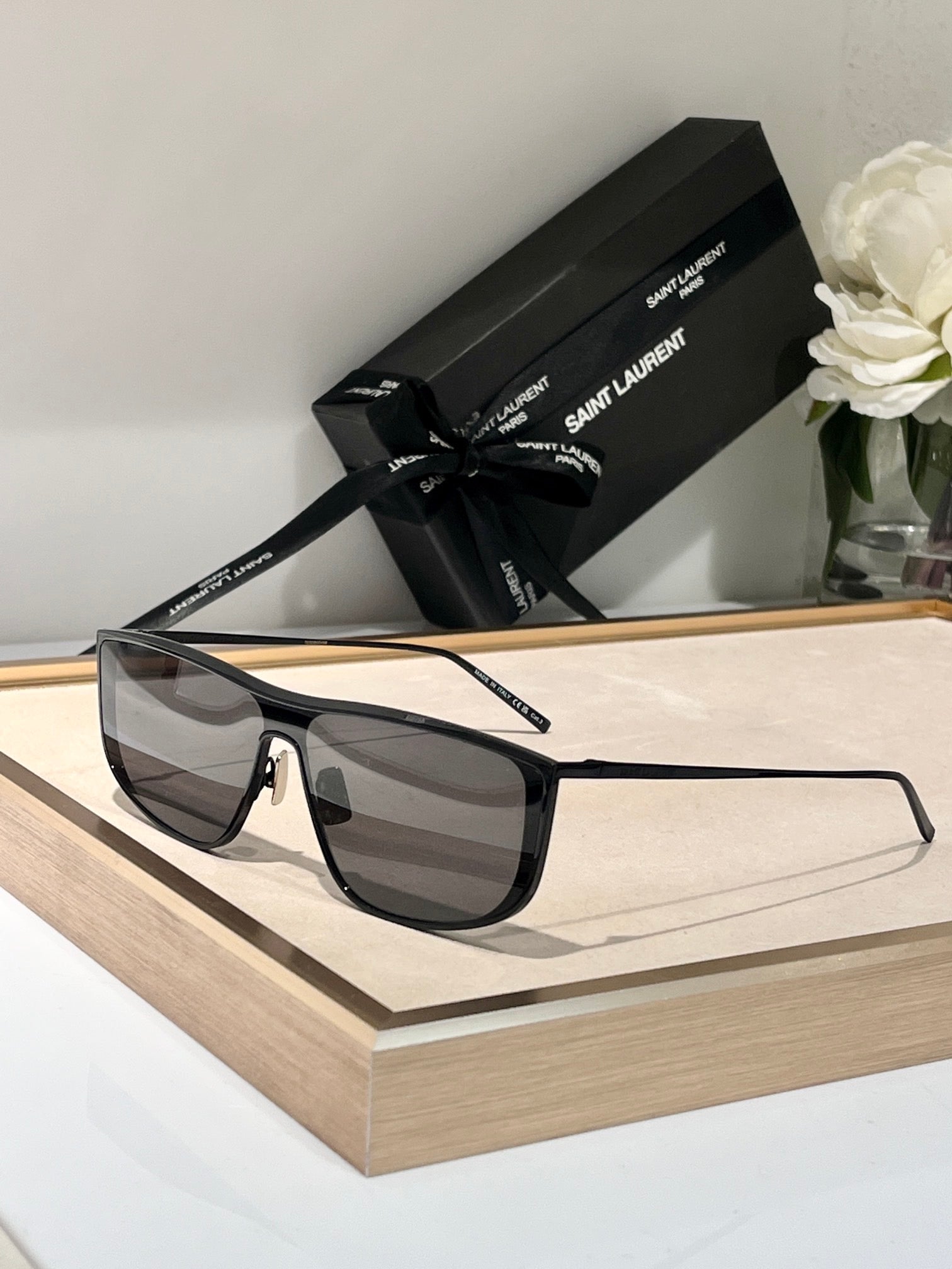 Saint Laurent SILVER-GOLD SL 605 LUNA’ Sunglasses✨ - buyonlinebehappy