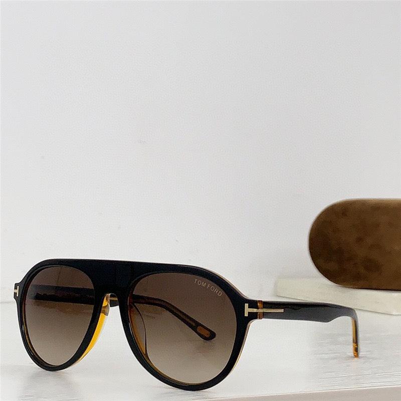 PILOT HORN SUNGLASSES $1,690 FT1047-P ✨ - buyonlinebehappy