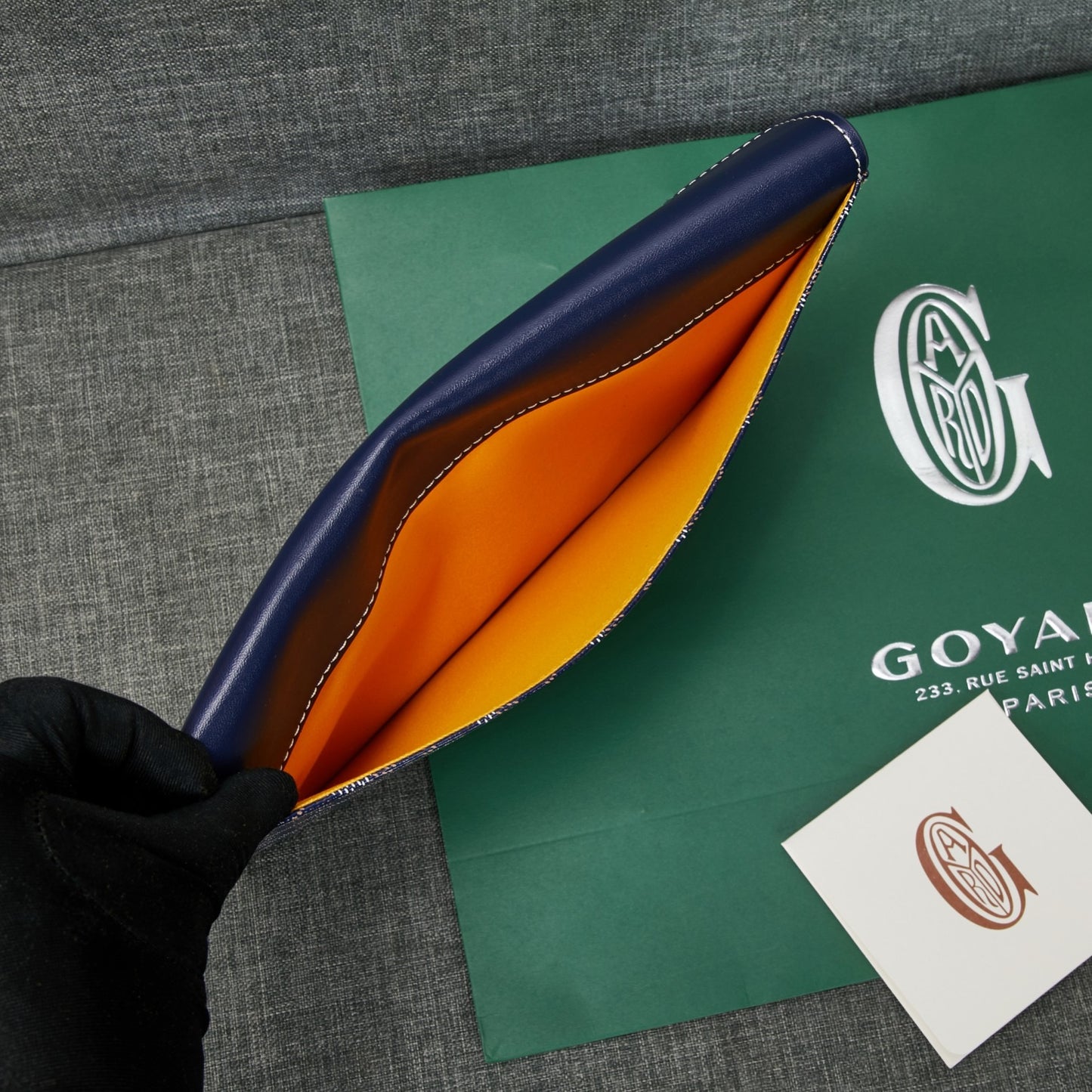 Goyard Camondo 2 Pouch In Goyardine Envelope Canvas Clutch✨ - buyonlinebehappy