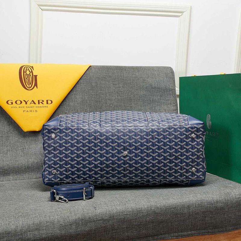 -   Goyard Boston 50 Bag In Goyardine Canvas Travel Bag Luggage ✨ - buyonlinebehappy