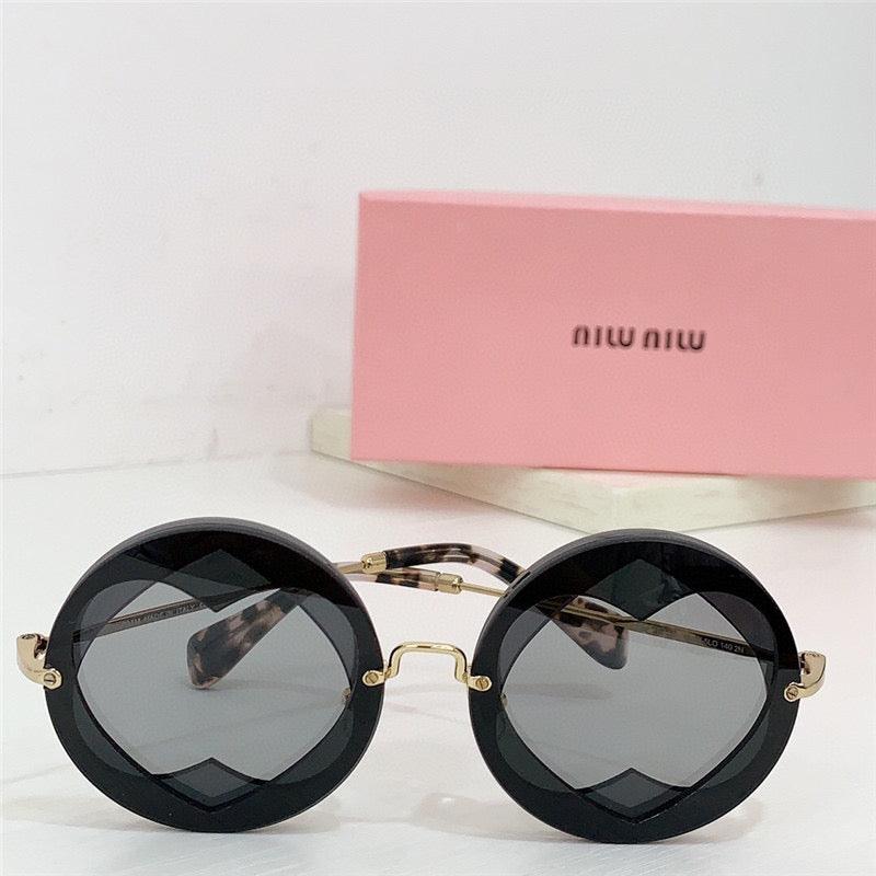 Miu Miu Sunglasses MU 01SS Gold-Black Frame Women's Sunglasses✨ - buyonlinebehappy