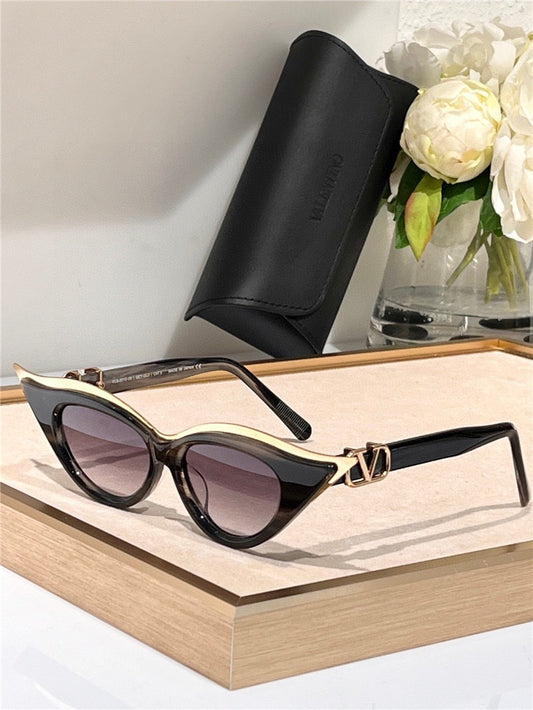 2024 Valentino - GOLDCUT II CAT-EYE THICKSET ACETATE FRAME VLS-201✨ - buyonlinebehappy