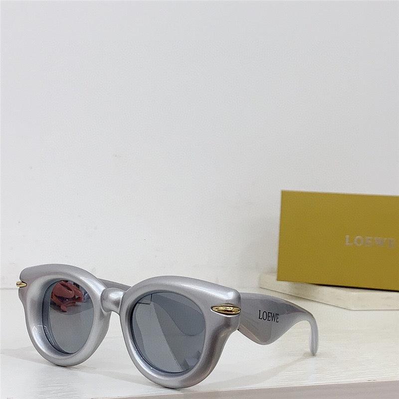 LOEWE Butterfly Inflated Round-Frame Acetate Sunglasses ✨ - buyonlinebehappy