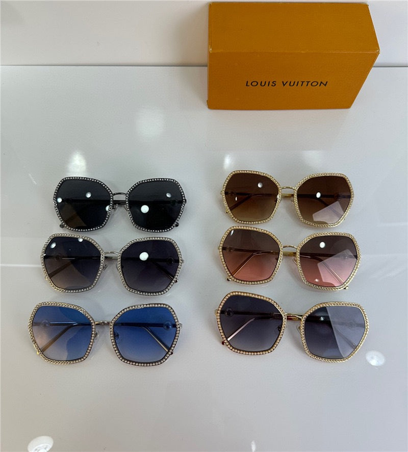 Louis Vuitton LV Signature Z2016U LV Pearl Round Sunglasses✨ - buyonlinebehappy