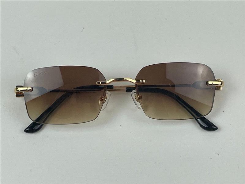 CARTIER CT0290 Gold-Silver Men's Sunglasses 👑 - buyonlinebehappy