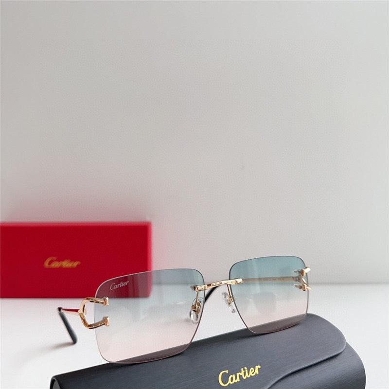 1 Cartier SIGNATURE C DE Style Sunglasses 57mm 14 lens Color - buyonlinebehappy