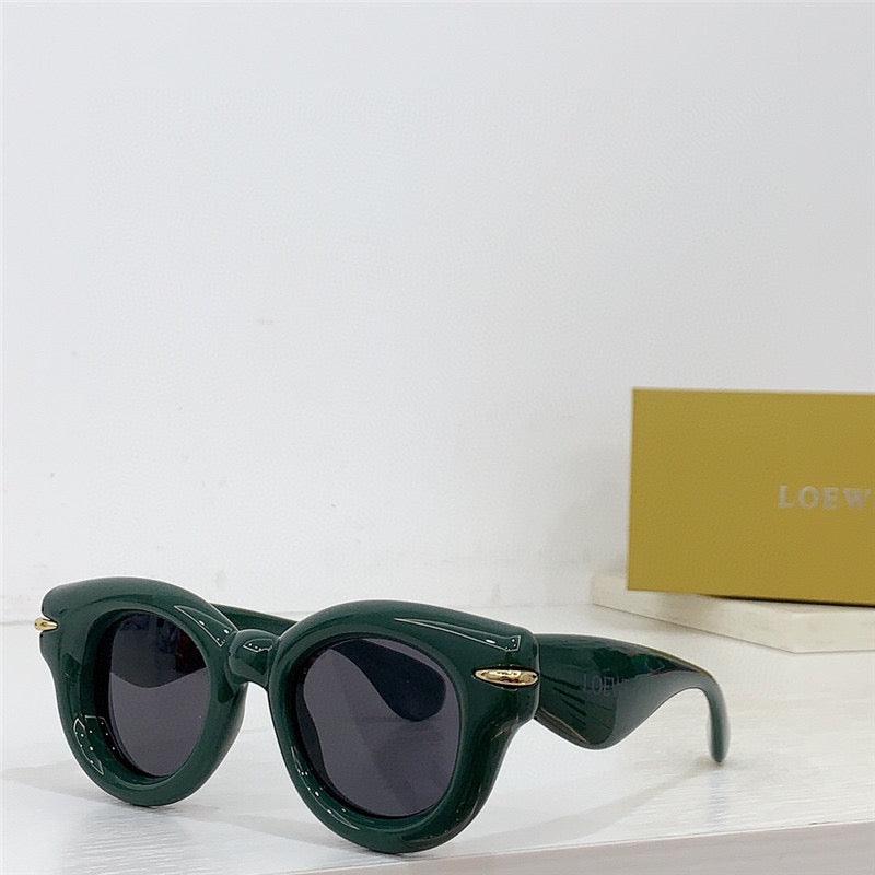 LOEWE Butterfly Inflated Round-Frame Acetate Sunglasses ✨ - buyonlinebehappy