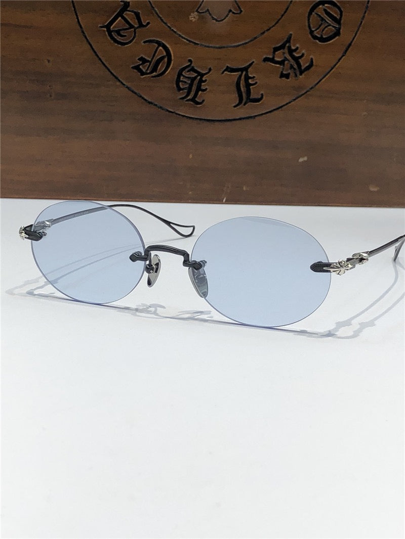 Chrome Hearts SINNERGASM oval round tinted Sunglasses✨ - buyonlinebehappy