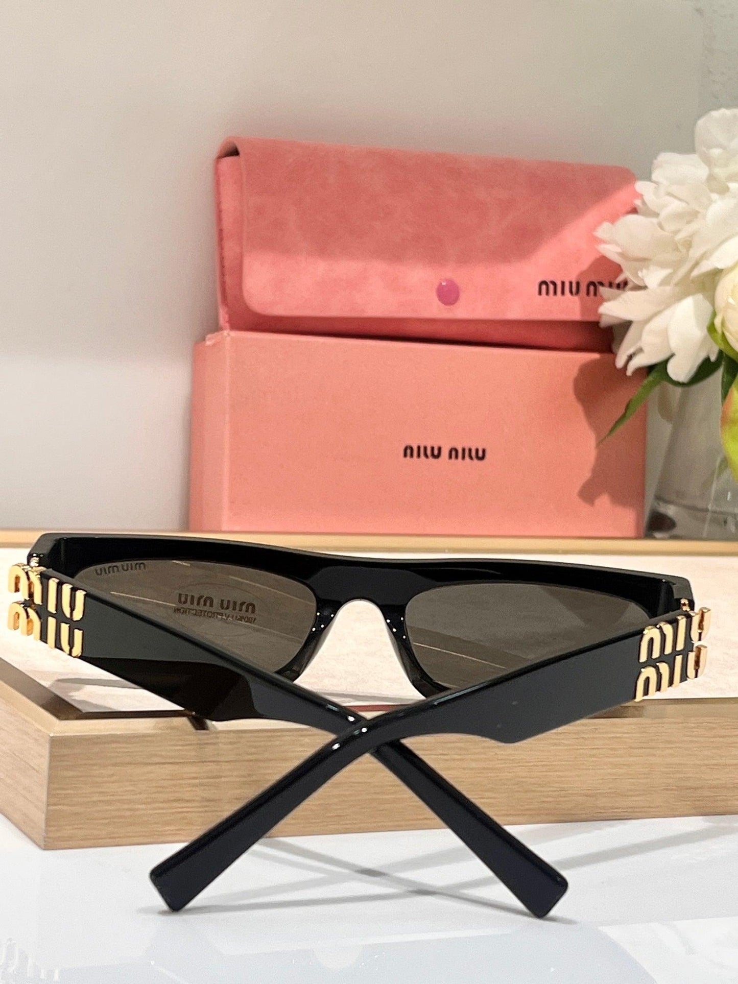 Miu Miu Glimpse oval-frame Acetate - 54 -07ZS Women's Sunglasses - buyonlinebehappy