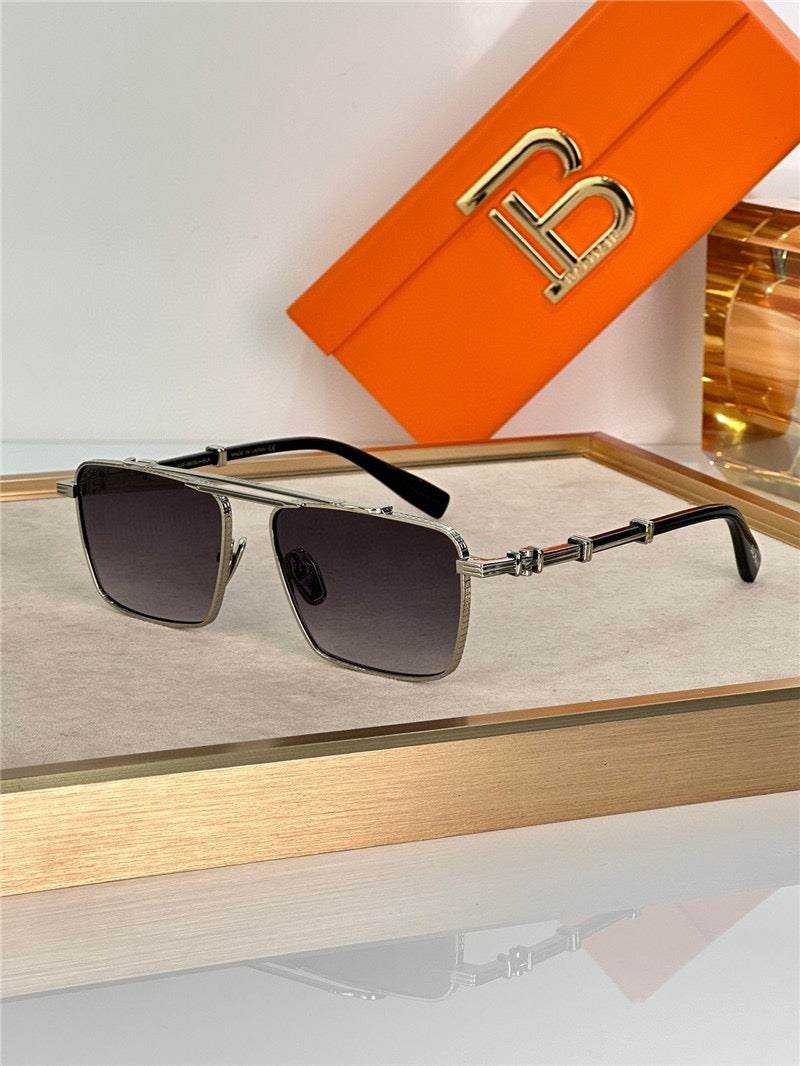 BALMAIN BPS-149C Gold-Silver Sunglasses  ✨ - buyonlinebehappy