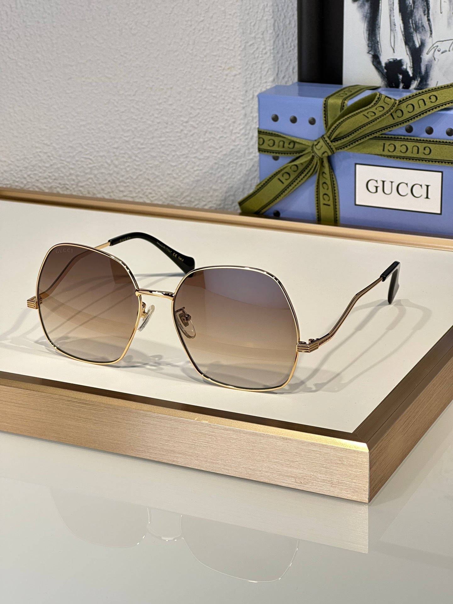 Gucci Over Size GG 0972S 2024 Women's Sunglasses ✨ - buyonlinebehappy