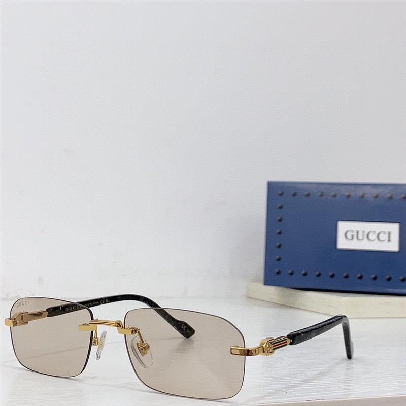 Gucci GG1221S 001 Sunglasses Gucci Black Square Unisex Clear Sunglasses ✨ - buyonlinebehappy