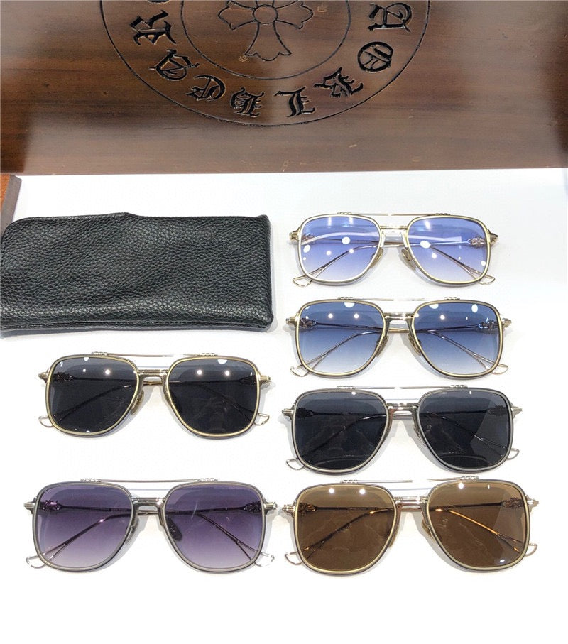 Chrome Hearts HUMPSTER metal Polarised Zeiss Lenses Sunglasses⚜️ - buyonlinebehappy