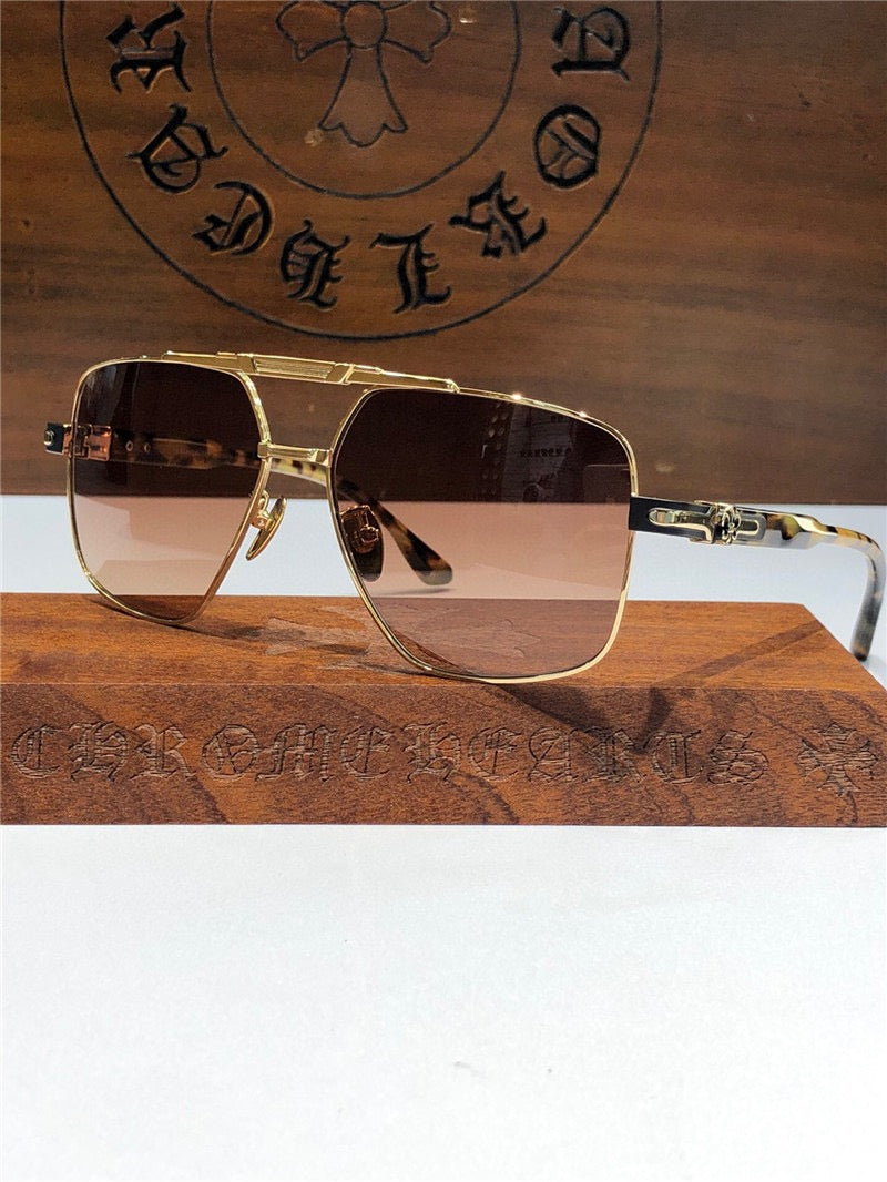 Chrome Hearts 8240 square-frame tinted sunglasses - buyonlinebehappy