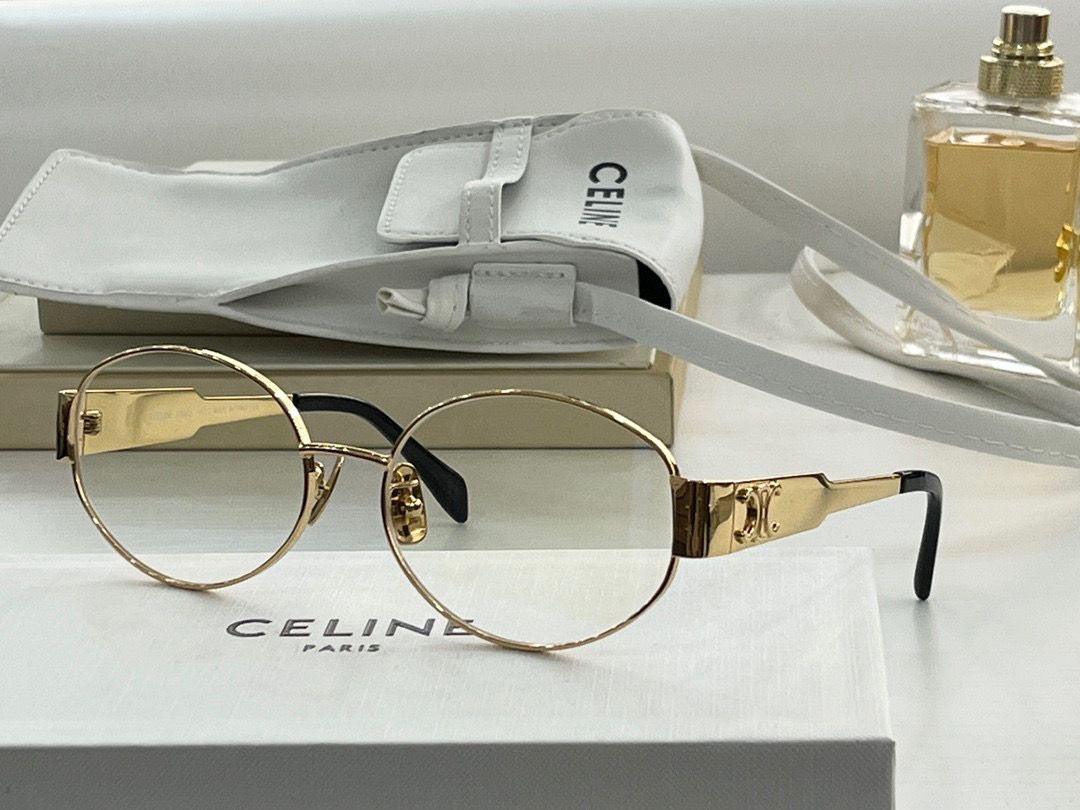 CELINE ovals Triomphe Metal 01 CL40235U 30N Sunglasses ✨ - buyonlinebehappy