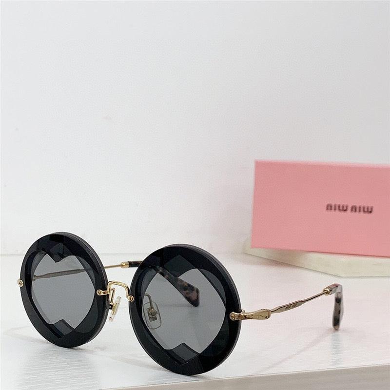 Miu Miu Sunglasses MU 01SS Gold-Black Frame Women's Sunglasses✨ - buyonlinebehappy