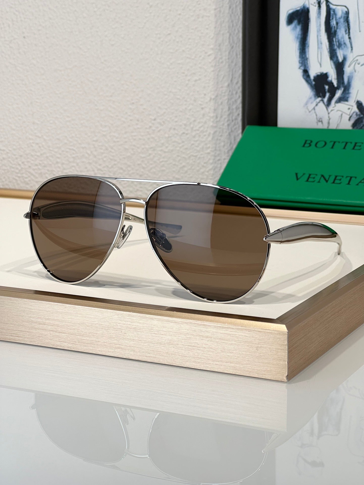 BOTTEGA VENETA BV1305S Unisex Sunglasses ✨ - buyonlinebehappy