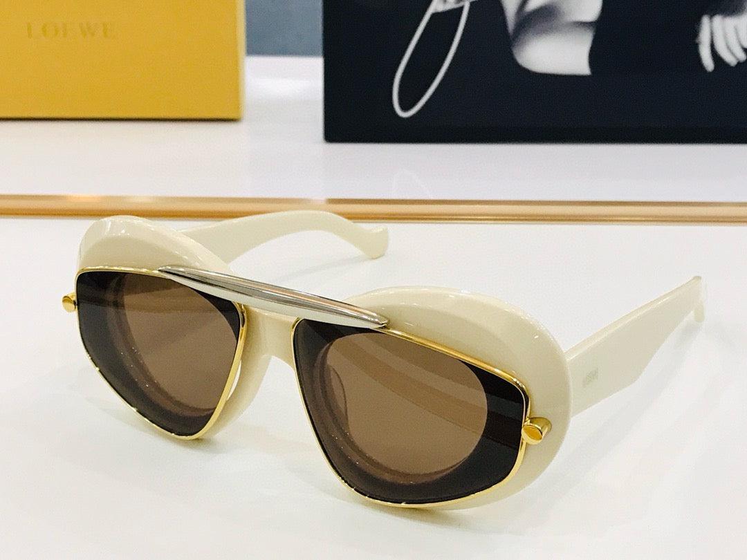 2024 New Season LOEWE Cateye double frame sunglasses in acetate and metal✨ - buyonlinebehappy