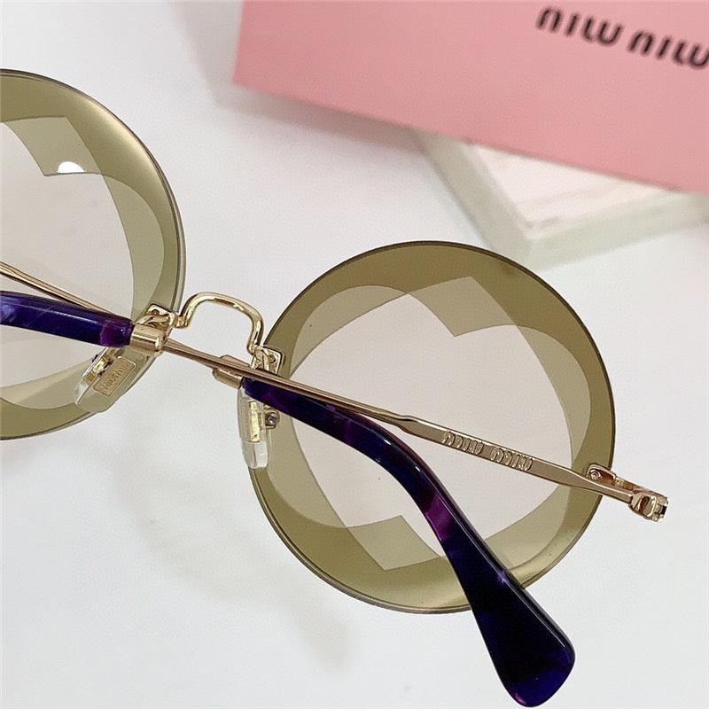 Miu Miu Sunglasses MU 01SS Gold-Black Frame Women's Sunglasses✨ - buyonlinebehappy