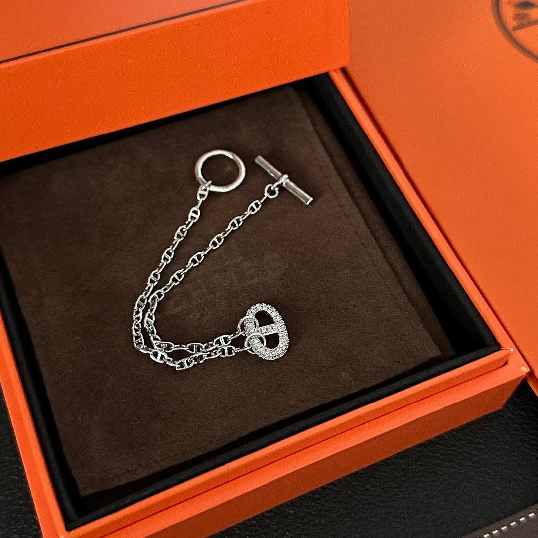 Hermes d'Ancre Chain Bracelet Women's Jewelry✨ - buyonlinebehappy