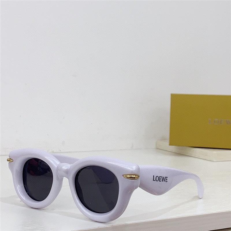 LOEWE Butterfly Inflated Round-Frame Acetate Sunglasses ✨ - buyonlinebehappy