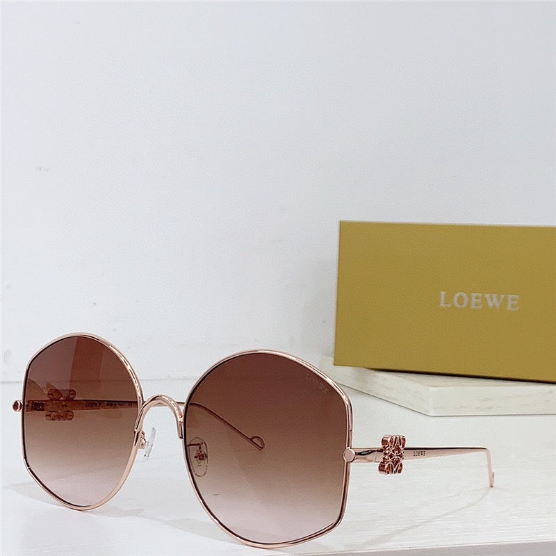 New Season 2024 LOEWE Oversize sunglasses in metal  🖤 - buyonlinebehappy